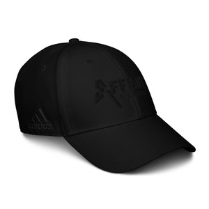 AFFIANT RECORDS - FULL LOGO BLACK ON BLACK ADIDAS DAD HAT