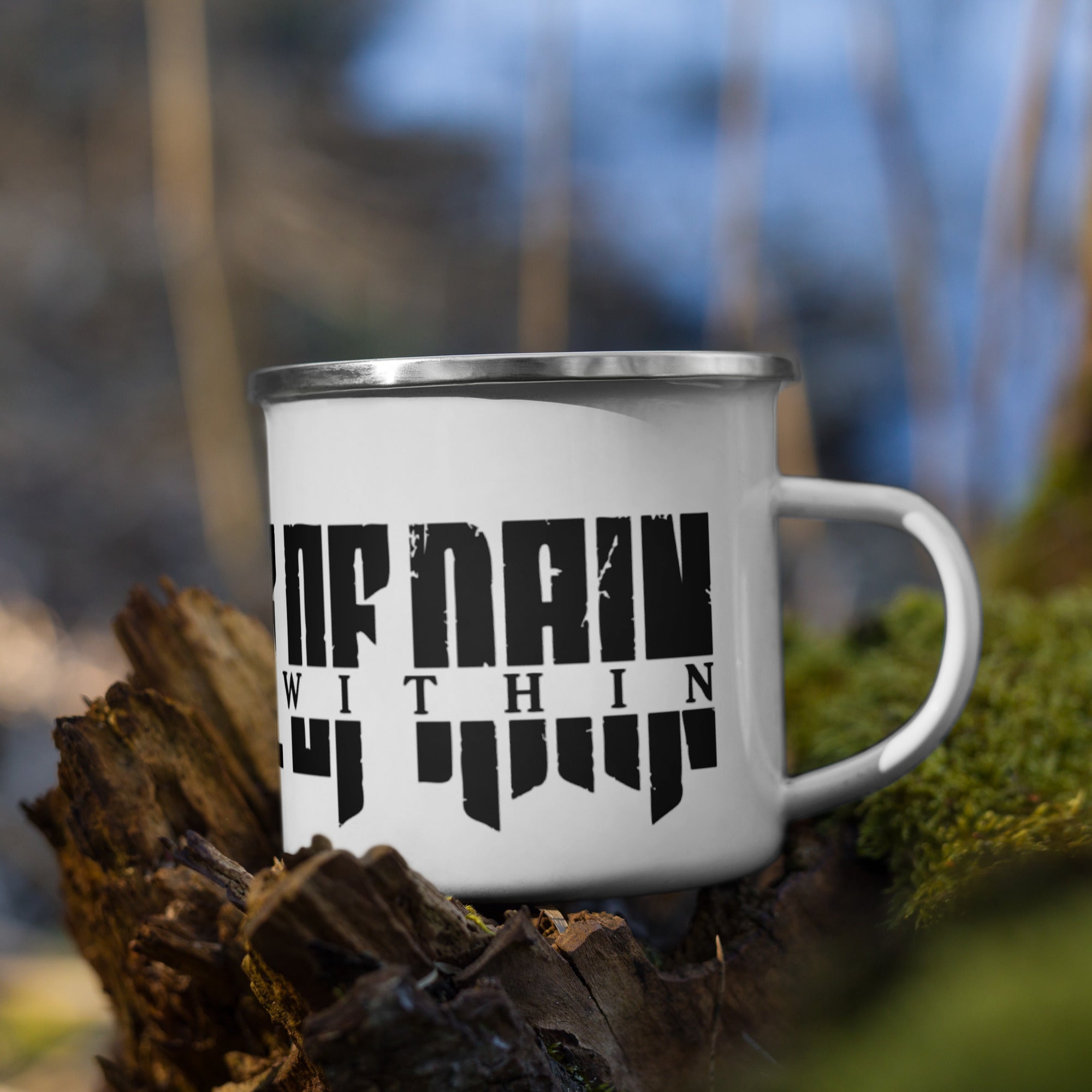 AUDIENCE OF RAIN - THE WAR WITHIN - ENAMEL MUG
