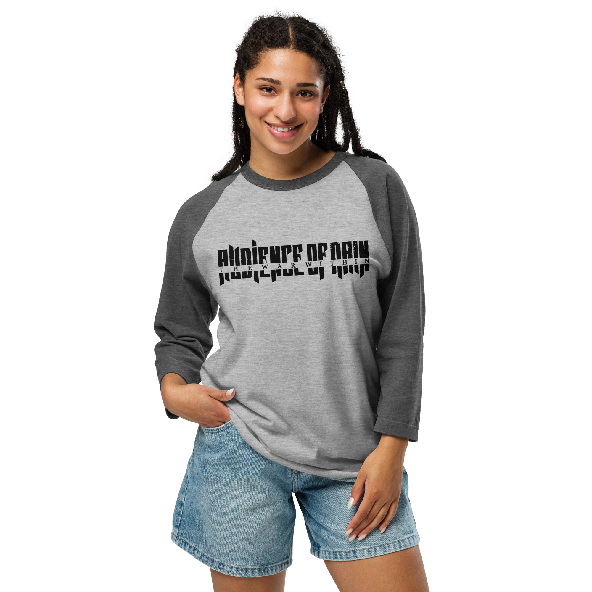 AUDIENCE OF RAIN - THE WAR WITHIN - 3/4 SLEEVE RAGLAN SHIRT