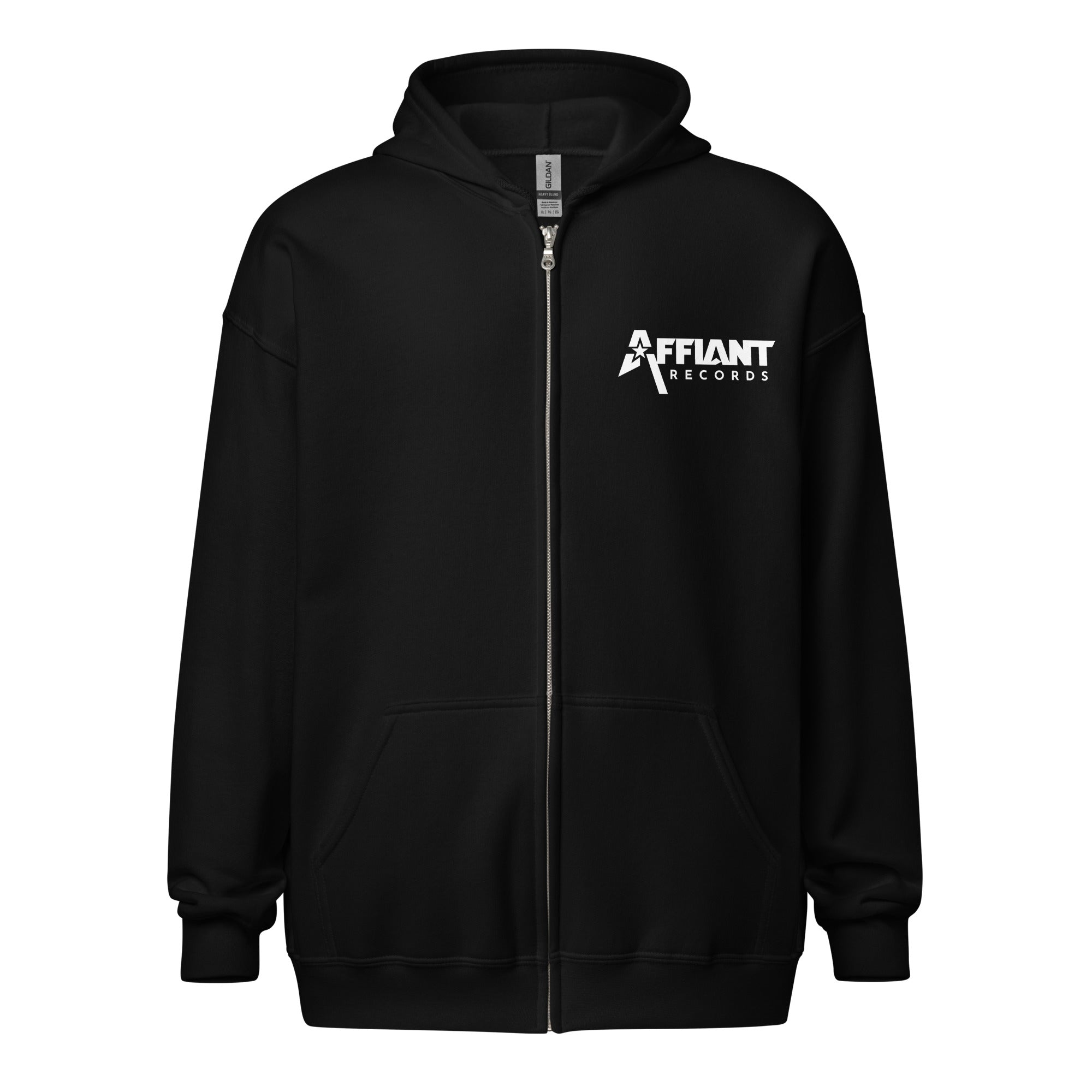 AFFIANT RECORDS - FULL LOGO ZIP UP HOODIE