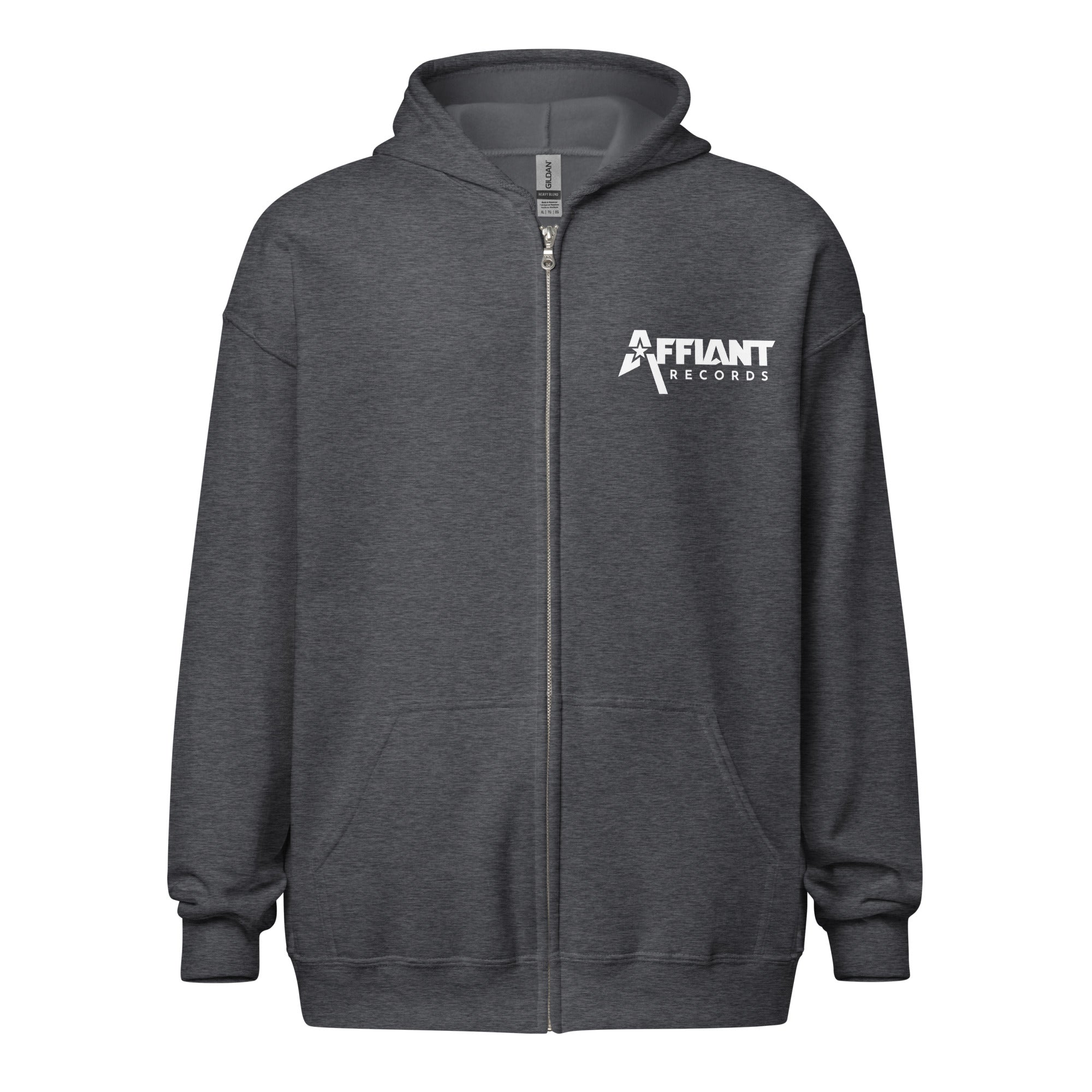 AFFIANT RECORDS - FULL LOGO ZIP UP HOODIE