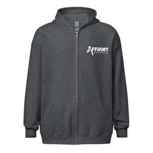 AFFIANT RECORDS - FULL LOGO ZIP UP HOODIE