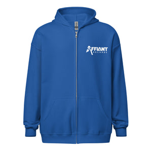 AFFIANT RECORDS - FULL LOGO ZIP UP HOODIE