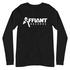 AFFIANT RECORDS - WHITE FULL LOGO LONG SLEEVE T-SHIRT