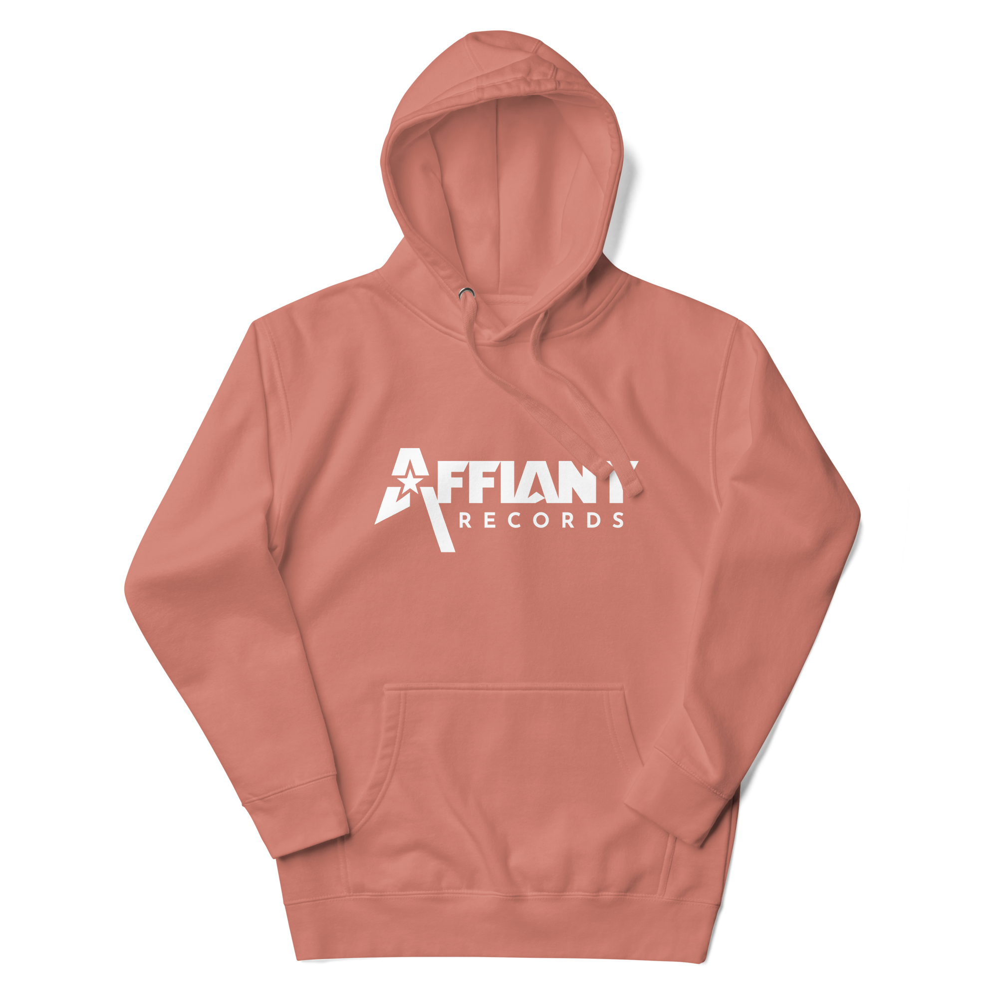 AFFIANT RECORDS - WHITE FULL LOGO HOODIE