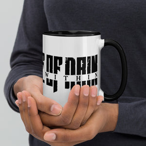 AUDIENCE OF RAIN - THE WAR WITHIN MUG WITH BLACK INTERIOR